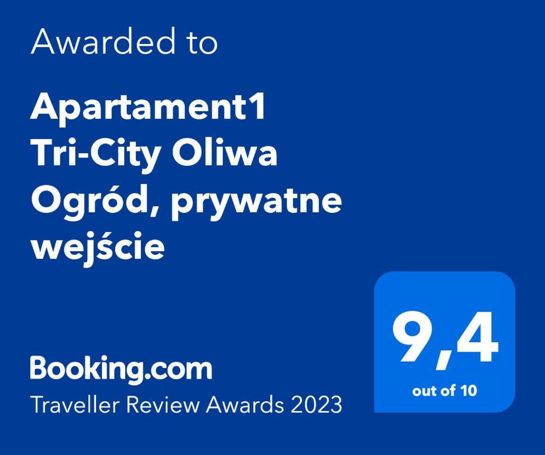 Apartament1 Tri-City Oliwa Ogrod, Prywatne Wejscie Gdansk Dış mekan fotoğraf